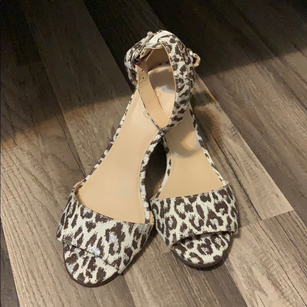 Jcrew leopard wedges